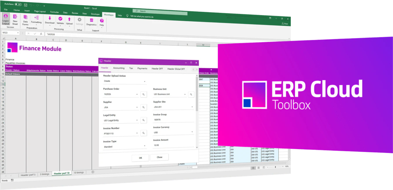 screenshot of ERP Cloud Toolbox